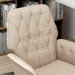 Office Chair, Rocking Function, Adjustable, 120 kg, Beige