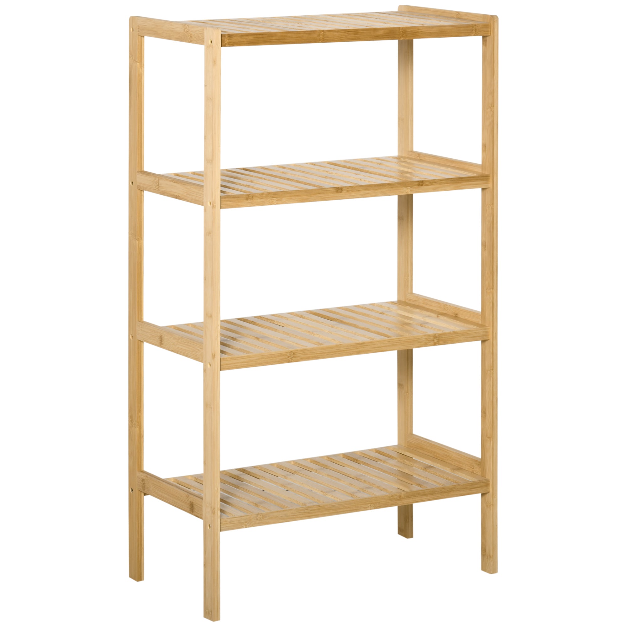 Beach Shelf 4-Tier Bookshelf Bamboo Natural Finish
