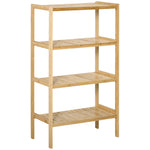 Beach Shelf 4-Tier Bookshelf Bamboo Natural Finish