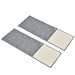 Scratching Mat, 2-Piece Sisal for Cats, Grey