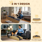 2-in-1 Dog Seesaw, Agility Ramp for Small & Medium Dogs, Natural Wood