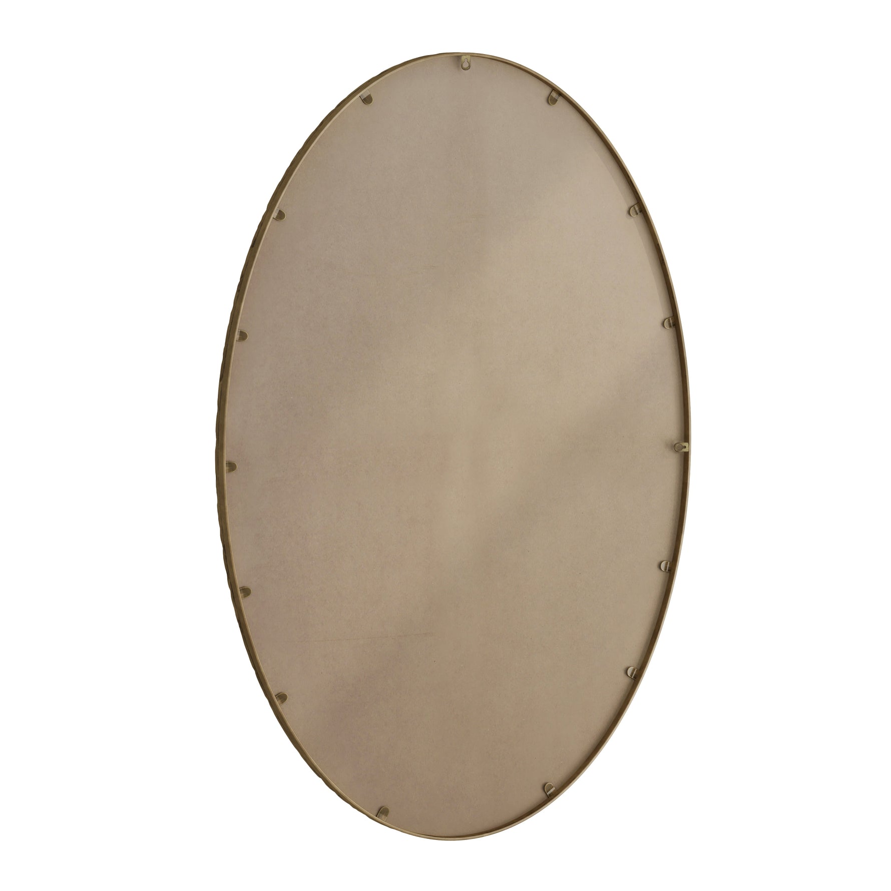 Iron Art Oval Retro Mirror, Wall Hanging, Gold