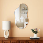 Wall Mirror 43'' Asymmetrical Metal Frame
