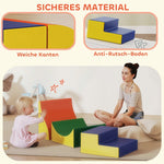 Climbing and Crawling Set for Toddlers, 3-Piece Foam Play Set, Yellow Faux Leather