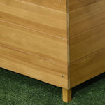 Raised Bed with Trellis, 3 Shelves, Wood, Brown