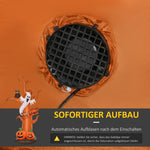 Self-Inflating Halloween Decoration, LED Lights with Blower, 156x107x274cm