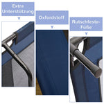 Dog Bed Outdoor Cat Bed, Metal & Oxford Fabric, Blue
