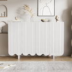 Sideboard with Teardrop Molded Doors and Buffer Hinges