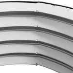 Raised Garden Bed 2-Piece Metal Planter, Open Bottom, 60x60x30 cm, Silver