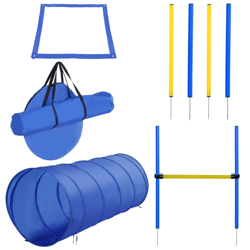 Agility Set, 5-Piece Dog Training Equipment, Yellow