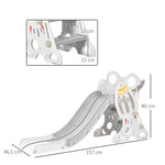 Kids' Slide, Rocket Design, Grey