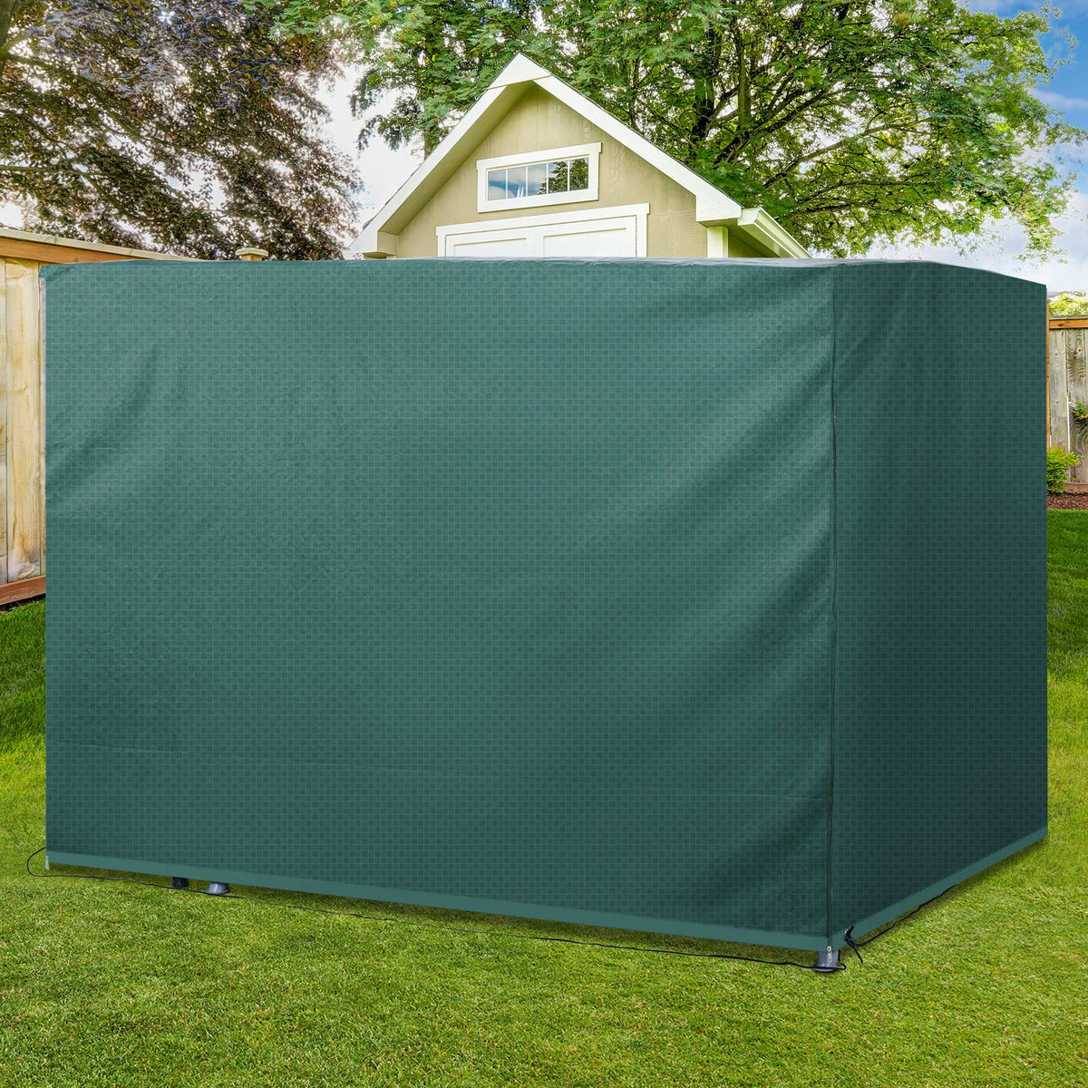 Tarpaulin Protective Cover Waterproof UV Protection for Furniture & Garden, 215x155x150cm