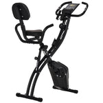Exercise Bike, Foldable 8-Level Magnetic Resistance, Metal