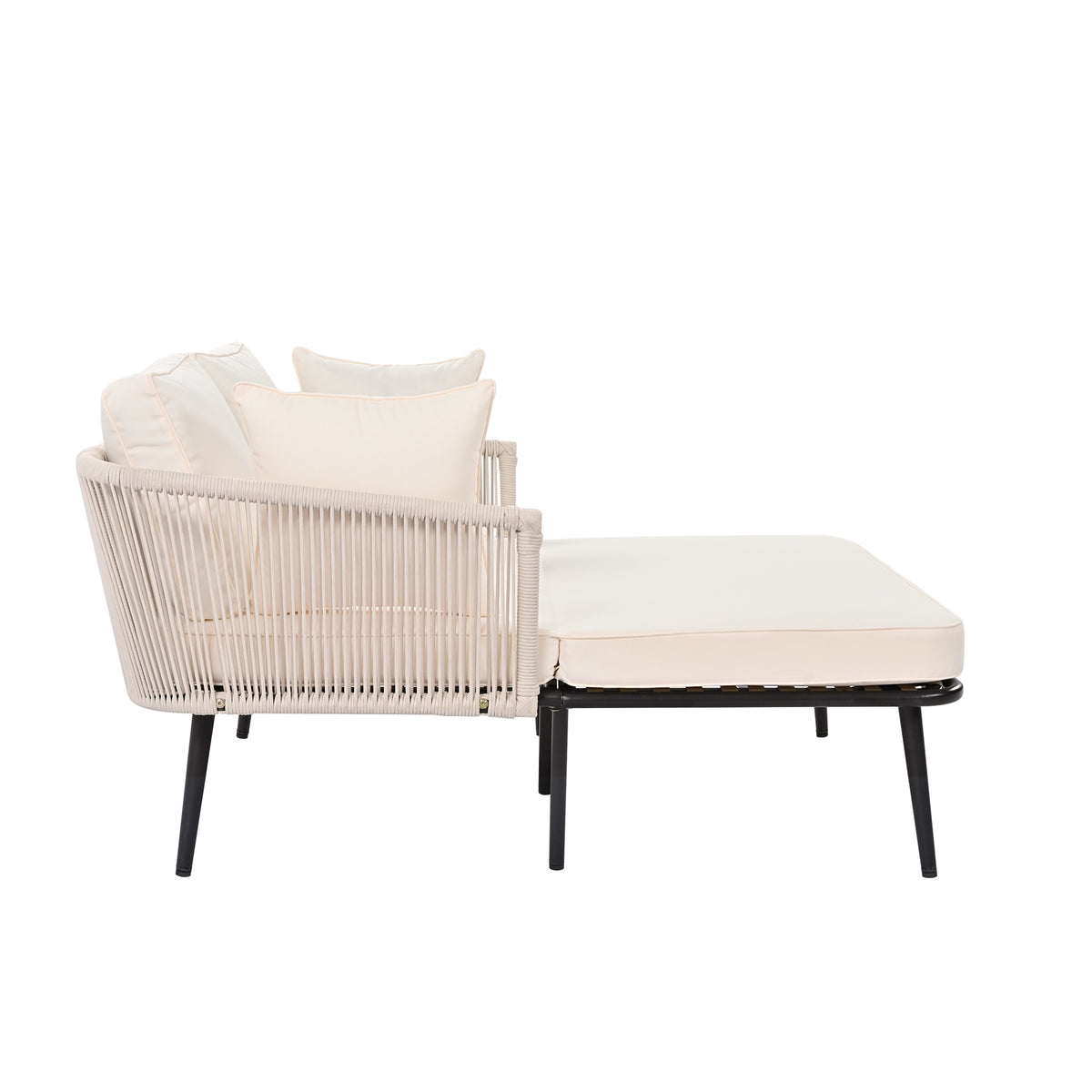 6-Person Garden Dining Set with Armchairs, Polyrattan