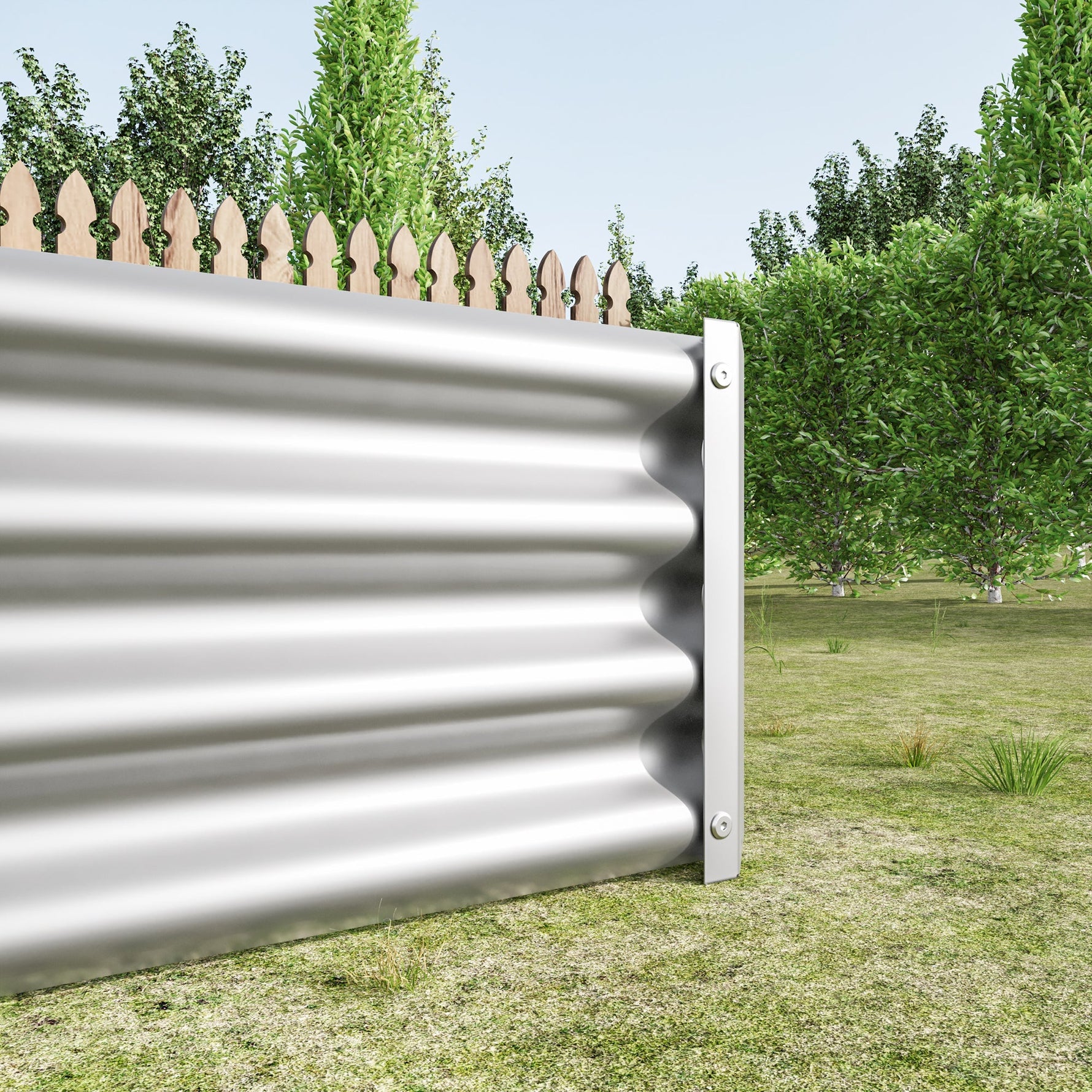 Raised Bed, Robust Sheet Steel Plant Kit, Anthracite