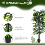 Artificial Bamboo Tree 180 cm with Planter, Realistic, Easy Care, Artificial
