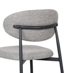 Dining Chair Samuel, Set of 4 Classic Design, Metal Frame Grey