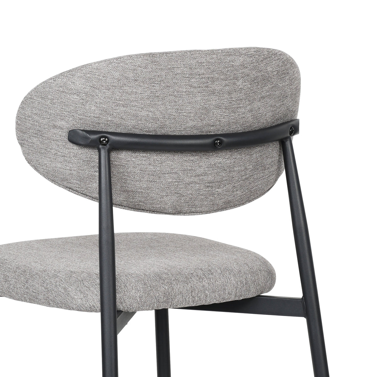 Dining Chair Samuel, Set of 4 Classic Design, Metal Frame Grey