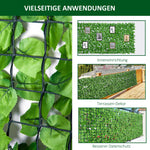 Artificial Hedge Privacy Wall Decoration 300 x 150 cm Light Green