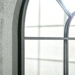Window Mirror, Metal Frame, Black