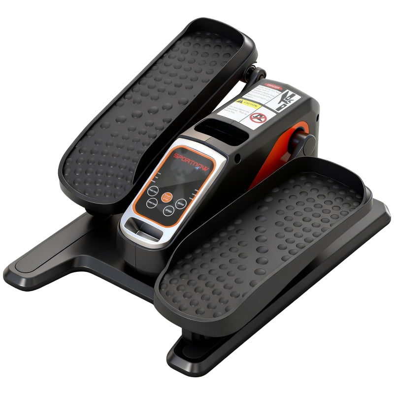 Electric Elliptical Trainer with 12 Adjustable Speeds, Remote Control and LED Monitor, Black