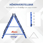 Football Rebounder Adjustable 5 Levels Steel Blue