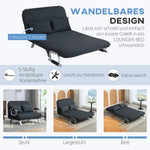 Sleeper Sofa 2-Seater Adjustable Backrest Velvet Black