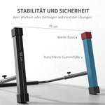 Dip Bars Set of 2, Height Adjustable Fitness Parallettes, Steel Black