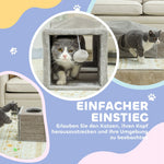 Cat Tunnel, Foldable Sisal Play, Brown+Gray