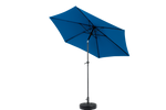 Outdoor Umbrella 9 Ft Double Sided Rectangular with Crank, Blue
