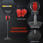Punching Ball Set, Adjustable Stand, Gloves, Pump