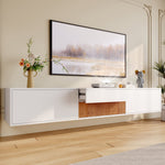 Modern Low TV Stand 180x34x30cm Unique Projector Design