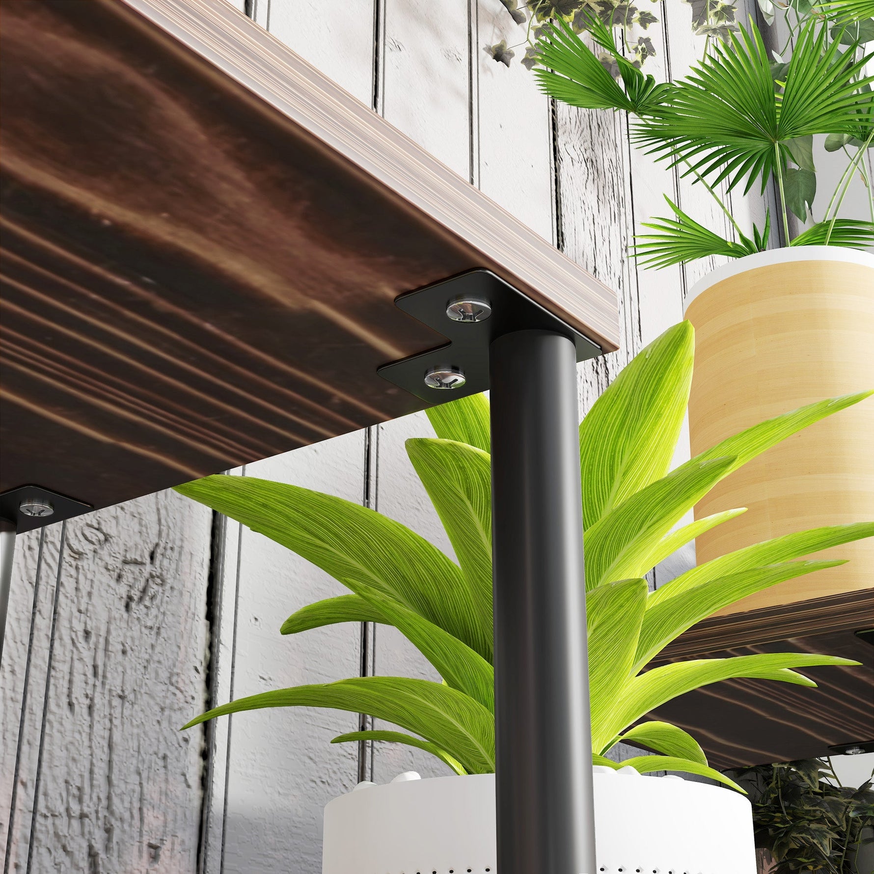 Plant Stand 4-Tier 61.5cm Indoor Outdoor Wooden