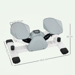 Mini Stepper with LCD Display, Non-Slip Pedals, 100 kg, Gray