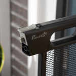 Dog Safety Gate 75-103 cm Auto-Close Stair/Pet Steel, Black
