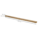 Foldable Balance Beam, Non-Slip Suede, Durable Wood, Brown