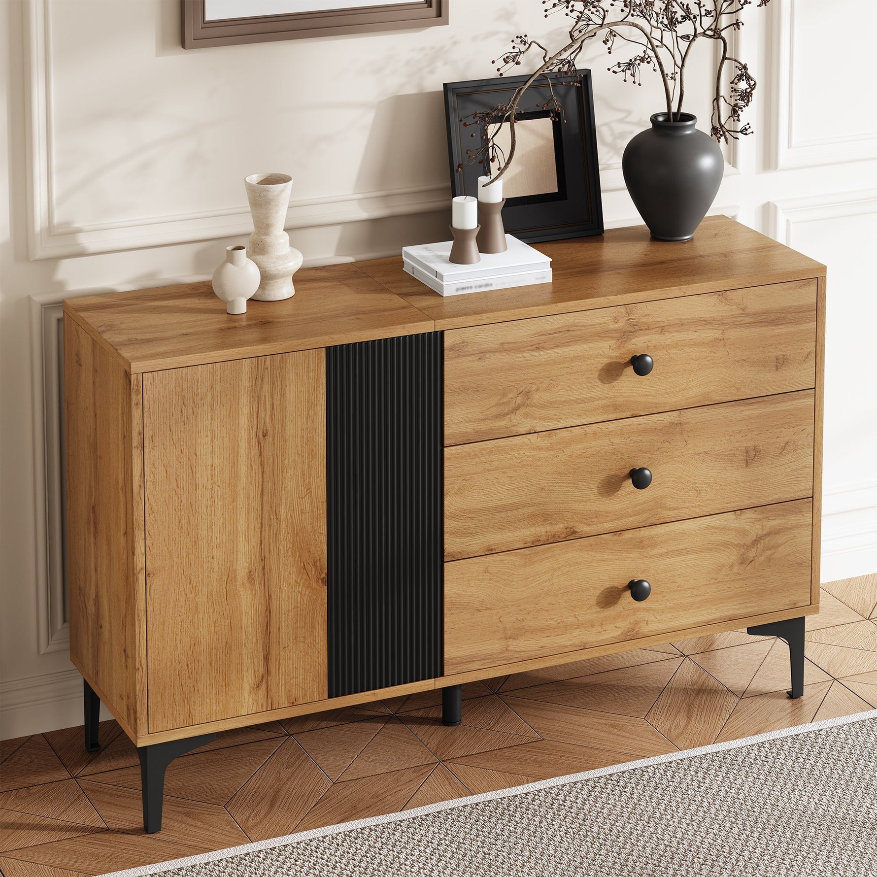 Modern Sideboard Buffet Storage Cabinet 120x35x76 cm