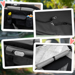 Dog Buggy, Foldable, 30 kg, Mesh Window, Grey Oxford