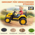 Children's Ride-On Construction Vehicle with Remote Control and Bluetooth, Yellow