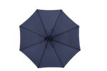 Outdoor Umbrella Rectangular 14.8 Ft Double Sided with Crank, Navy Blue