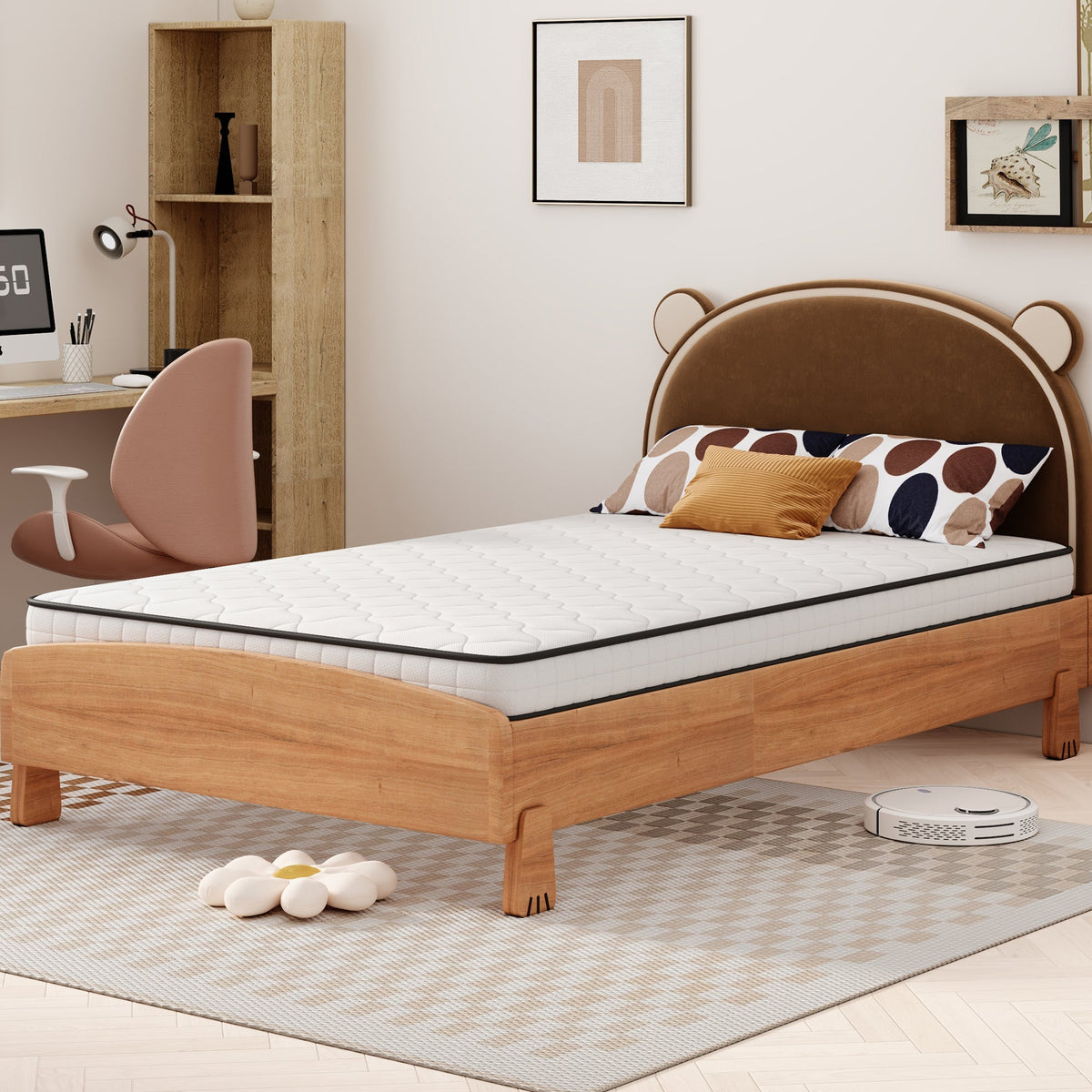 Spring Mattress 90x190cm H3 Lumbar Support - Rolled