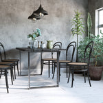 Table Legs, Square Profile Steel, Black