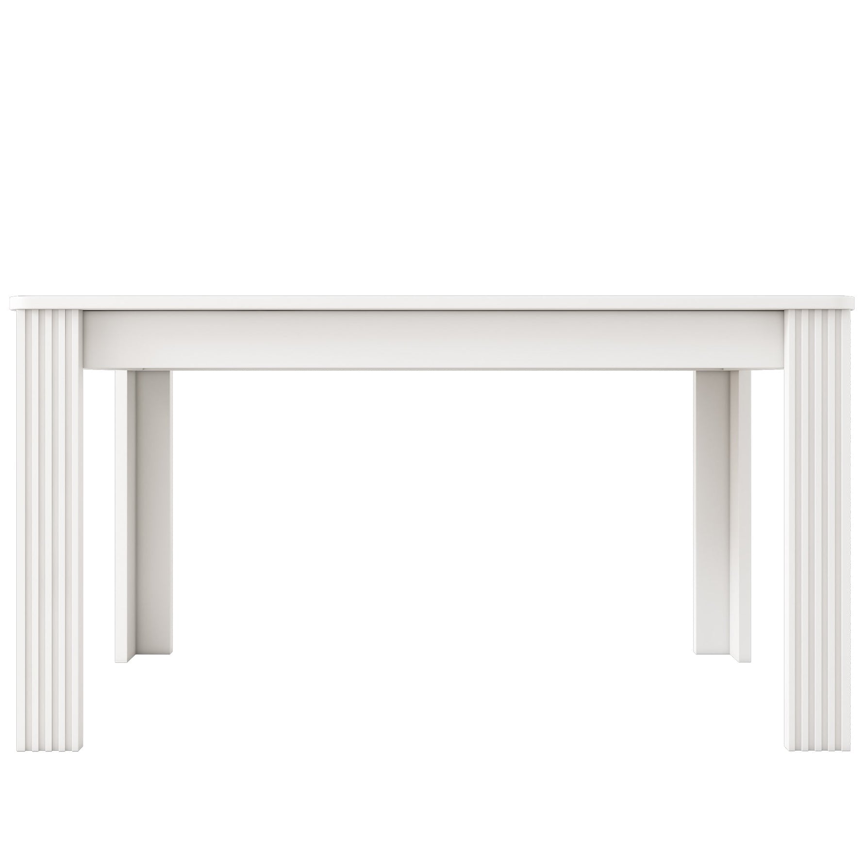 Dining Table Rectangular Modern Simple Oak - White