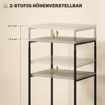 Printer Table, 3-Tier Stand with Casters, Steel
