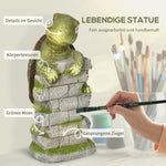 Turtle Sculpture, LED Solar Light, 36.5 cm, Magnesium Oxide