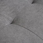 2-Seater Sofa, Removable Cushions, Fabric, Grey