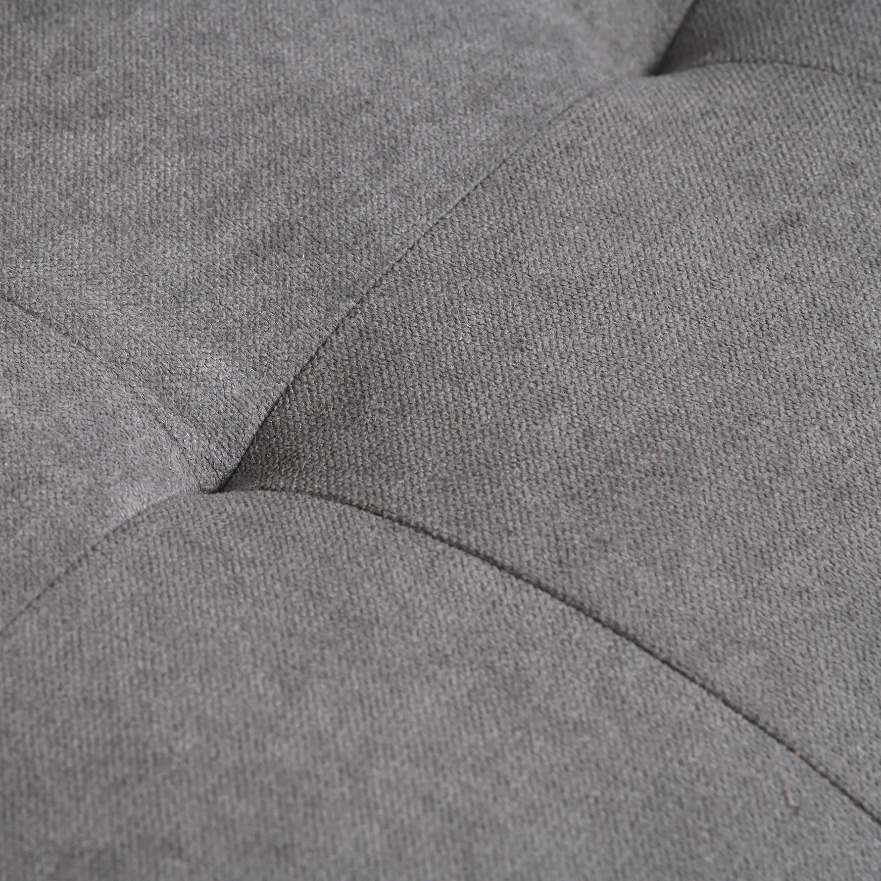 2-Seater Sofa, Removable Cushions, Fabric, Grey
