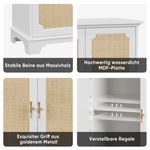 Sideboard, Kitchen Buffet Console, Rattan