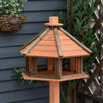 Birdhouse, Feeder Wooden Bird Villa, Natural