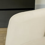Rocking Chair, Armrests Wooden Base, Beige
